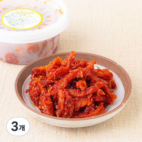 반찬천국 황태채 무침, 180g, 3개