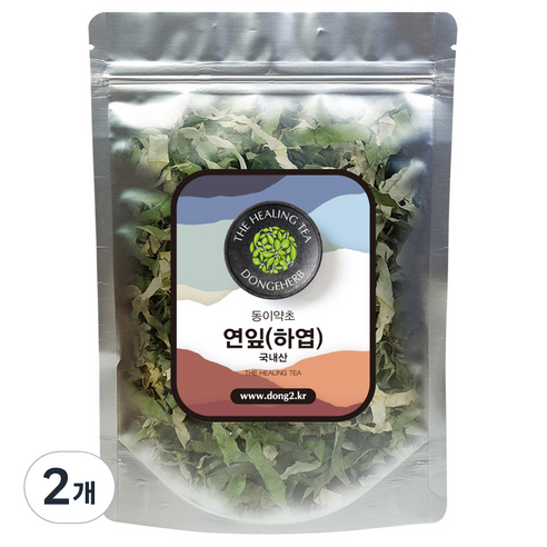 동이약초 국내산 연잎 하엽, 250g, 2개