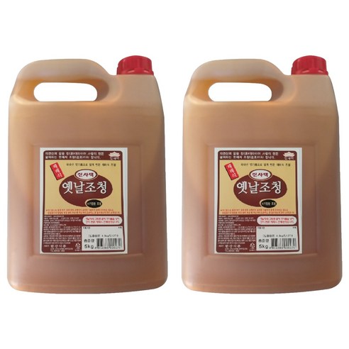 한강 진사댁 재래식 옛날 조청, 5kg, 2개