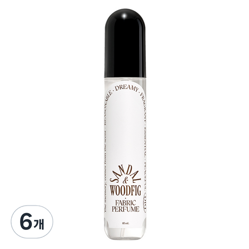오디드 패브릭 퍼퓸 섬유탈취제 샌달우드피그, 6개, 85ml