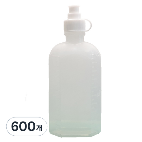 신도공업 일회용 안전뚜껑 약병 PE 말랑이 100cc, 600개