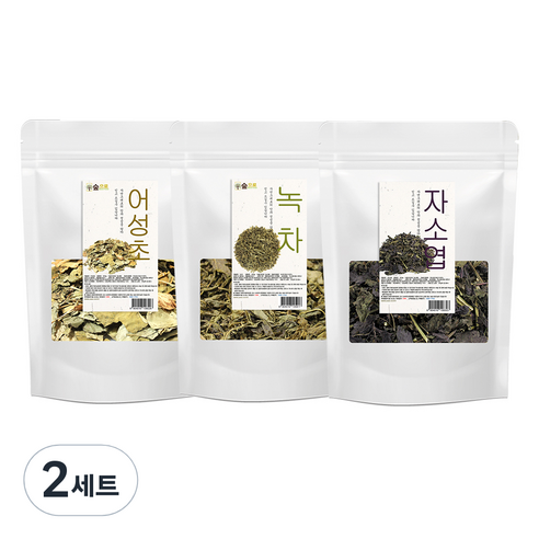 숲으로 어성초 + 자소엽 + 녹차 세트, 400g, 2세트