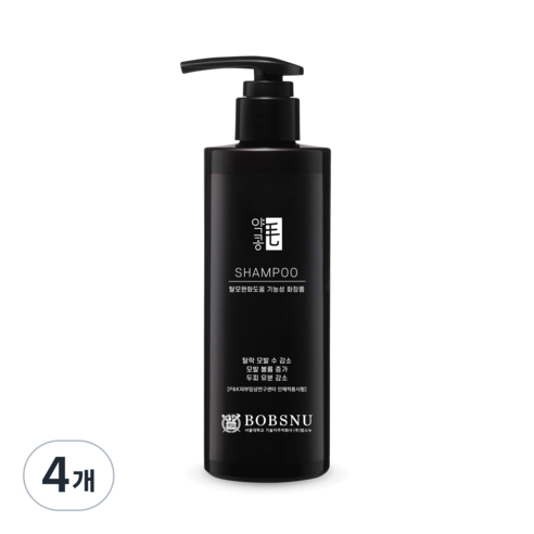 서울대밥스누 약콩모 스칼프 딥클렌징 탈모증상완화 샴푸, 4개, 400ml