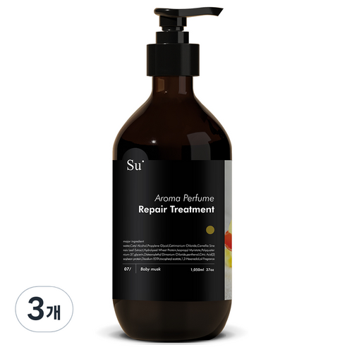 수오가닉 퍼퓸 트리트먼트 베이비머스크 1050ml, 3개