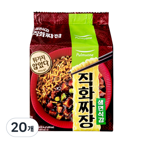 풀무원 생면식감 직화짜장, 20개