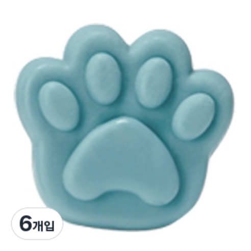 카트린느 캣 스탬프 우산꽂이, 6개입, 클래식 민트