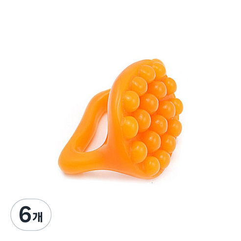 라이프포인트 괄사 지압 마사지기, 6개, 오렌지(마사지볼)