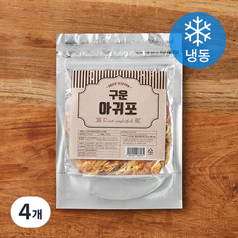 청해명가 구운 아귀포 (냉동), 4개, 60g