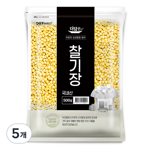 더담은 국산 찰기장, 500g, 5개