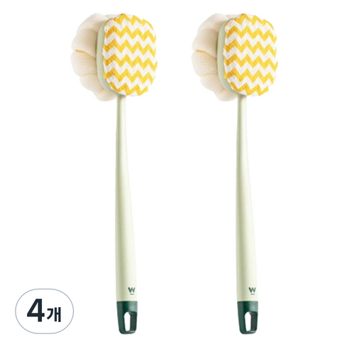 언헤브 양면 샤워 바디 브러쉬 ONE SIZE, 04 천 그린, 1개입, 4개