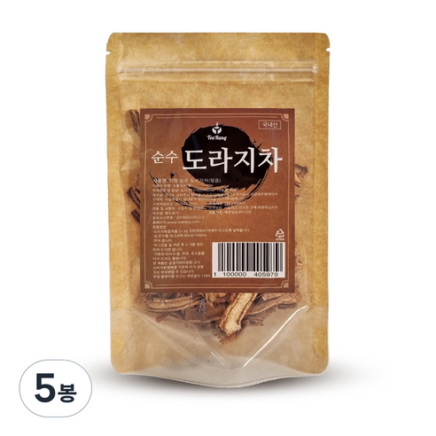 국내산 순수 도라지차(볶음), 50g, 1개입, 5개