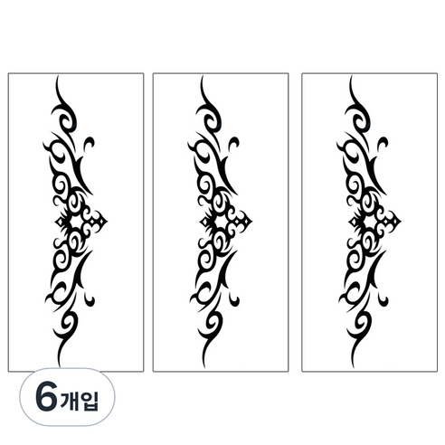 파티복닷컴 대형 레터링 타투스티커, YM-E004, 6개입