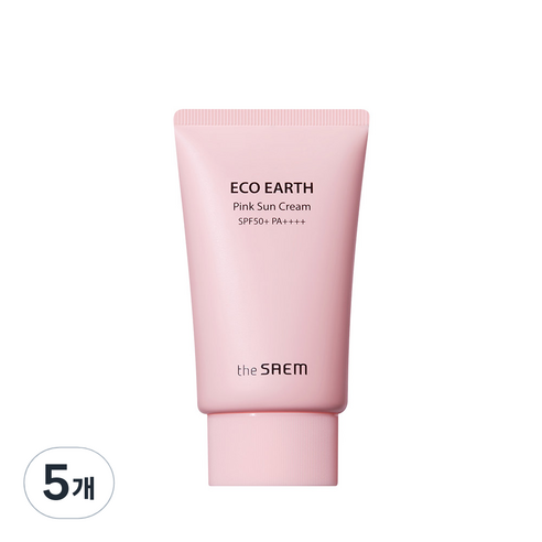 더샘 에코 어스 핑크 선크림 SPF50+ PA++++, 50g, 5개