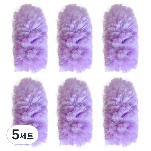 올하이 다용도 정전기 먼지털이개 + 더스터 세트, 5세트, 퍼플A