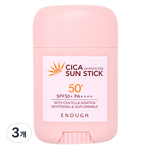 이너프 시카 선스틱 SPF50+ PA++++, 20g, 3개