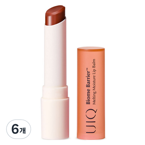 유이크 바이옴 베리어 멜팅 모이스처 립밤, 6개, 3.2g, 코랄 브리즈