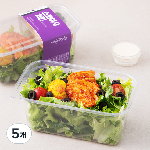 샐러드마녀 스파이시치킨 샐러드, 245g, 5개