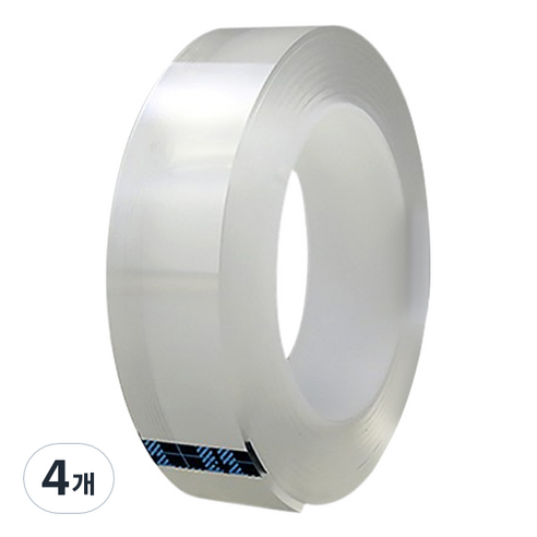 조조 무자국 초강력 실리콘 양면 테이프 2mm x 3m, 4개