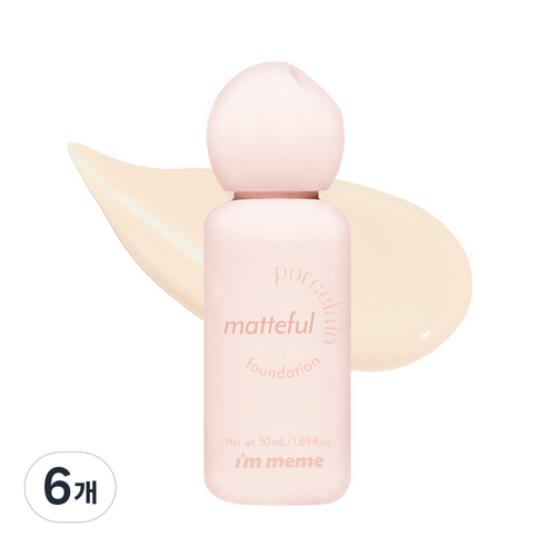 아임미미 매트풀 포슬린 파운데이션 50ml, 01 페어, 6개