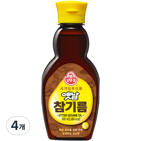 오뚜기옛날 참기름, 300ml, 4개
