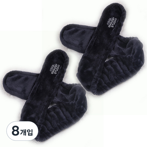 블럭마트 세안 밴드 토끼, 네이비, 8개입