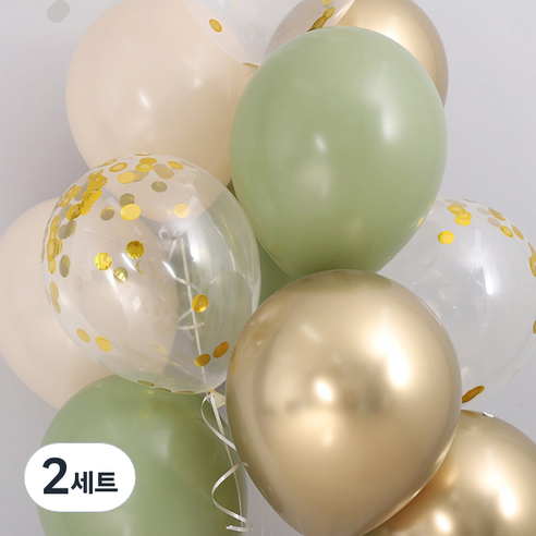 조이파티 천장풍선 4색 세트 컨페티, 혼합색상, 2세트