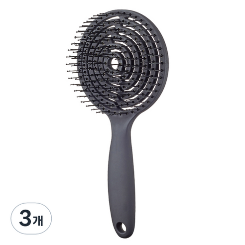 글로스앤글로우 두피쓱싹 샴푸브러쉬, 블랙, 3개