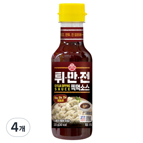 오뚜기 튀만전 찍먹소스, 4개, 320g