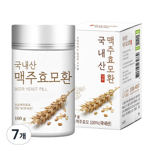 국내산 맥주효모환, 7개, 100g