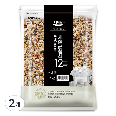 더담은 100% 국산 체질균형식 12곡, 2kg, 2개