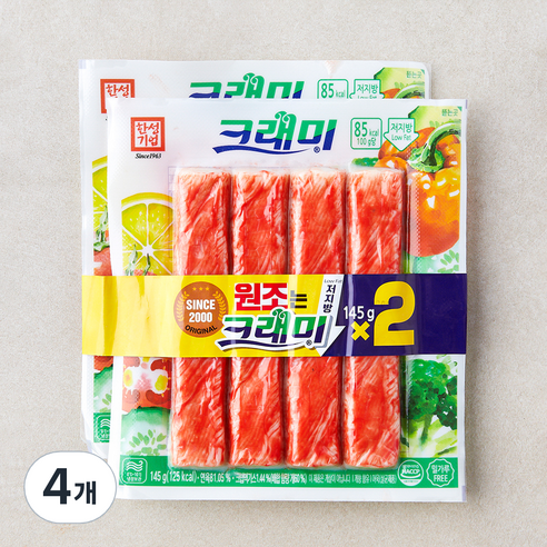 한성기업 크래미 맛살, 145g, 4개