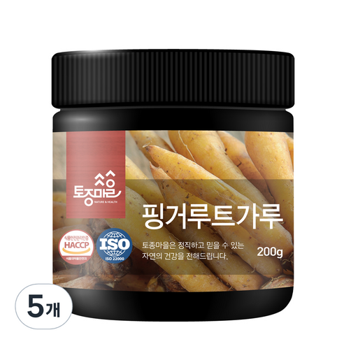토종마을 핑거루트 건강 분말, 5개, 200g