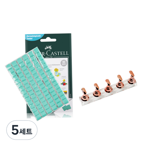 데일리프렌즈 네일용 네일껌 90p + 팁스탠드 로즈골드, 혼합색상, 5세트