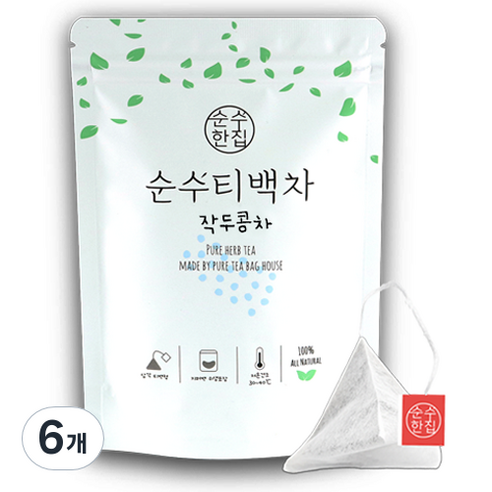 순수한집 작두콩차 티백, 1g, 10개입, 6개