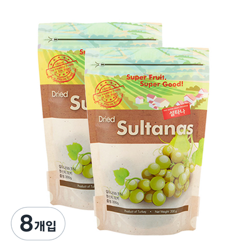 딜라잇가든 설타나, 200g, 8개