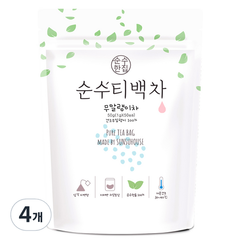순수한집 건조 무말랭이차, 1g, 50개입, 4개