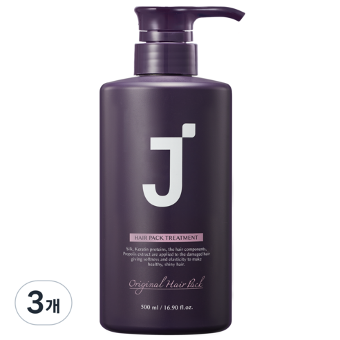 제이숲 헤어팩 트리트먼트, 500g, 3개