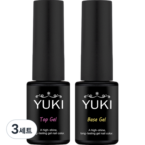 유키 베이스젤 5g + 탑젤 5g 세트, 3세트