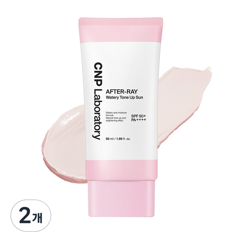 CNP차앤박 애프터 레이 워터리 톤업 선 SPF50+ PA++++, 50ml, 2개