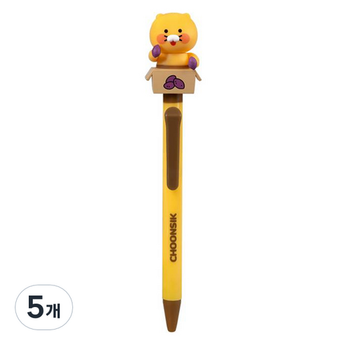 춘식이 액션 볼펜, 고구마, 5개