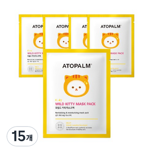 아토팜 와일드 키티 마스크팩 15g, 1개입, 15개