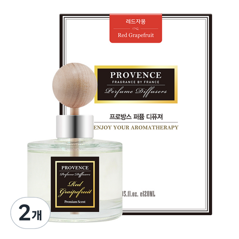 더허브샵 프로방스 퍼퓸 차량용 디퓨저, 레드자몽, 120ml, 2개