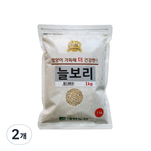 대한농산 늘보리, 1kg, 2개