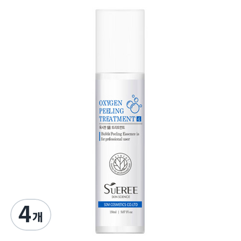 수에르 옥시젠 버블 트리트먼트 산소필링 버블팩 딥클렌징, 150ml, 4개