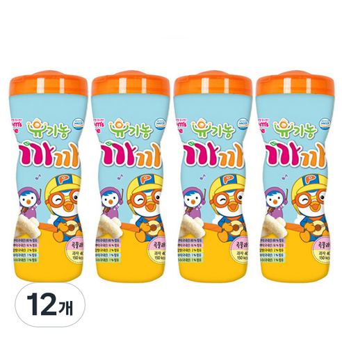 프로엠 유기농까까 곡물과자 통 40g, 곡물맛, 12개