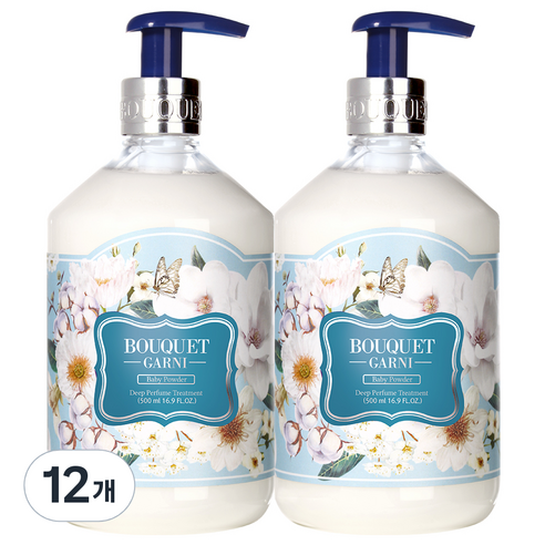 부케가르니 딥퍼퓸 트리트먼트 베이비파우더, 500ml, 12개