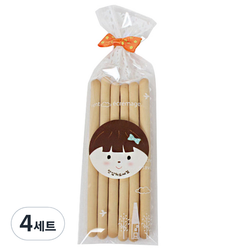 피크닉하우스 레이스 비접착 opp 포장봉투 30p + 타이 30p + 스티커 30p, 혼합 색상, 4세트