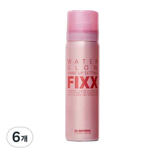 쏘내추럴 워터 글로우 메이크업 세팅 픽서, 75ml, 6개