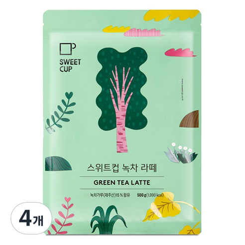스위트컵 녹차라떼 파우더, 500g, 1개입, 4개