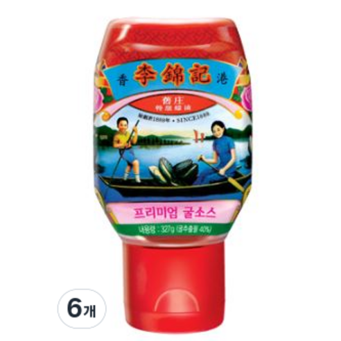 이금기 이금기프리미엄 굴소스, 327g, 6개